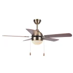 Ventilador de techo Abrila Pontia cuero cerezo - nogal luz 107 cm