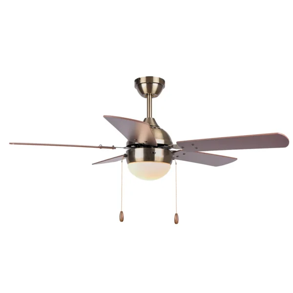 Ventilador de techo Abrila Pontia cuero cerezo - nogal luz 107 cm