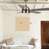 Ventilador de techo Abrila Pontia cuero cerezo - nogal luz 107 cm