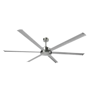 Ventilador de techo Abrila Sanson Mini níquel Plata sin luz 214 cm