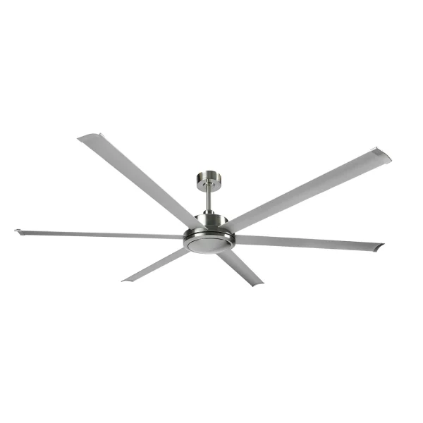 Ventilador de techo Abrila Sanson Mini níquel Plata sin luz 214 cm