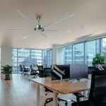 Ventilador de techo Abrila Sanson níquel Plata sin luz 305 cm