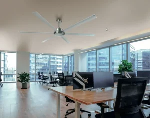 Ventilador de techo Abrila Sanson níquel Plata sin luz 305 cm