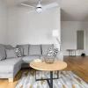 Ventilador de techo Abrila Sofia blanco - haya con luz 107 cm