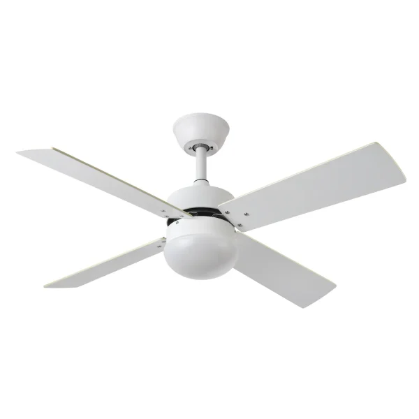 Ventilador de techo Abrila Sofia blanco - haya con luz 107 cm