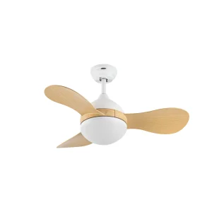 Ventilador de techo Abrila Solido blanco luz LED 91 cm