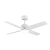 Ventilador de techo Abrila Talco blanco - haya luz LED 106 cm