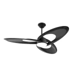 Ventilador de techo Abrila Tarazona negro luz LED 136 cm