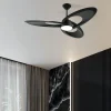 Ventilador de techo Abrila Tarazona negro luz LED 136 cm