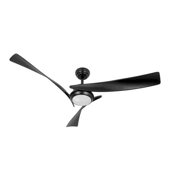 Ventilador de techo Abrila Tarento negro luz LED 132 cm