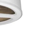 Ventilador de techo Abrila Tatiana blanco madera oscura LED 62 cm