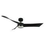 Ventilador de techo Abrila Tempel negro luz LED 132 cm