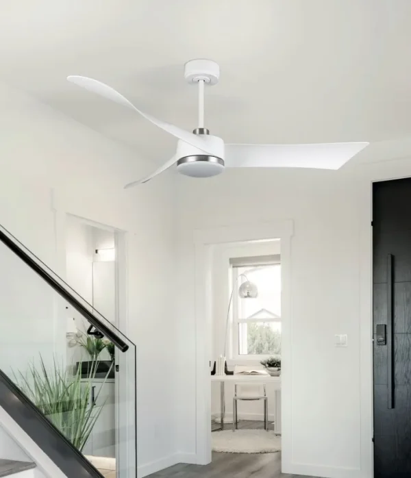 Ventilador de techo Abrila Tempel blanco luz LED 132 cm