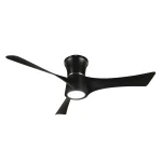 Ventilador de techo Abrila Tianas negro luz LED 132 cm
