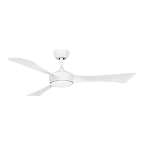 Ventilador de techo Abrila Tormos blanco luz LED 132 cm