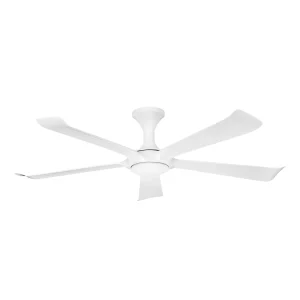 Ventilador de techo Abrila Vinaros blanco luz LED 144 cm