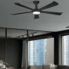 Ventilador de techo Abrila Vinaros negro luz LED 144 cm