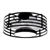 Ventilador de techo Abrila Xaloc negro luz LED 57,8 cm