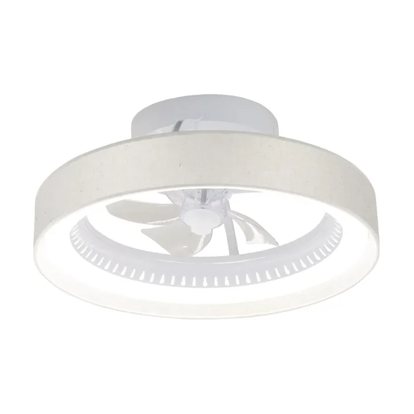 Ventilador de techo Alemar Arco blanco luz LED 50 cm