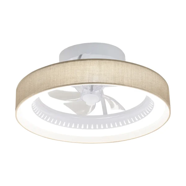 Ventilador de techo Alemar Arco blanco saco luz LED 50 cm