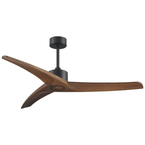 Ventilador de techo Alemar Cancun negro madera oscura sin luz 132 cm
