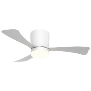 Ventilador de techo Alemar Kent blanco luz LED 107 cm