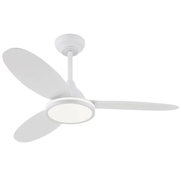 Ventilador de techo Alemar Mahon blanco luz LED 107 cm