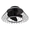 Ventilador de techo Alemar Malabo negro luz LED 50 cm