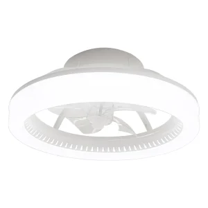 Ventilador de techo Alemar Ramses blanco luz LED 50 cm