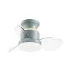 Ventilador de techo Alemar Salento verde transparente luz LED 50 cm