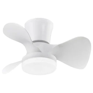 Ventilador de techo Alemar Siux blanco luz LED 56 cm