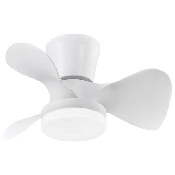 Ventilador de techo Alemar Siux blanco luz LED 56 cm