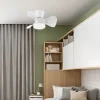 Ventilador de techo Alemar Siux blanco luz LED 56 cm