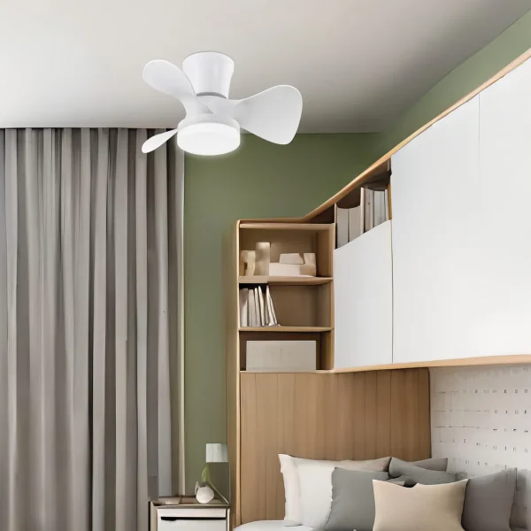 Ventilador de techo Alemar Siux blanco luz LED 56 cm
