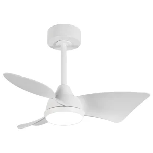 Ventilador de techo Alemar Tauro blanco luz LED 76 cm