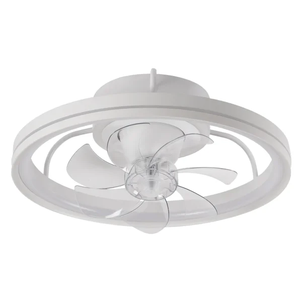 Ventilador de techo Alemar Tom blanco luz LED 48 cm