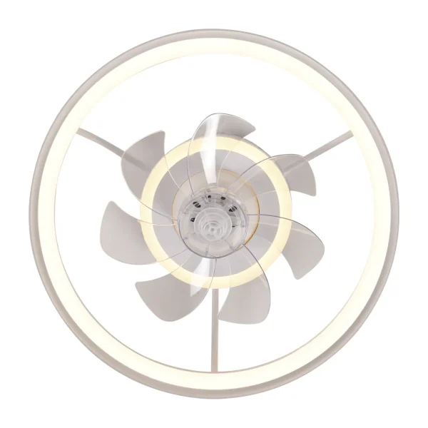 Ventilador de techo Alemar Tom blanco luz LED 48 cm