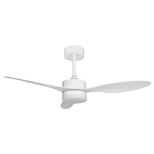 Ventilador de techo Alemar Valcano blanco luz LED 107 cm