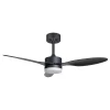 Ventilador de techo Alemar Valcano negro luz LED 107 cm