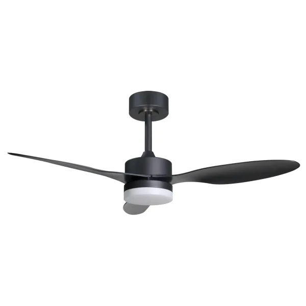 Ventilador de techo Alemar Valcano negro luz LED 107 cm