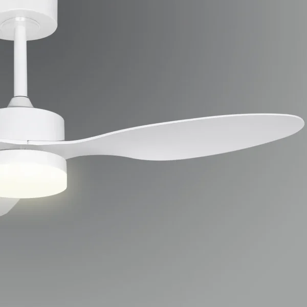 Ventilador de techo Alemar Valcano blanco luz LED 107 cm