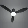 Ventilador de techo Alemar Valcano negro luz LED 107 cm