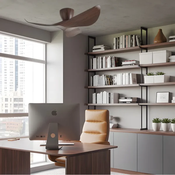 Ventilador Alemar Venice madera oscura sin luz 97 cm