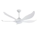 Ventilador de techo Cristalrecord Noro blanco luz LED 132 cm
