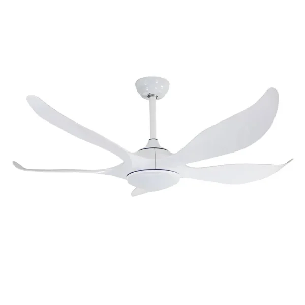 Ventilador de techo Cristalrecord Noro blanco con motor DC y luz LED