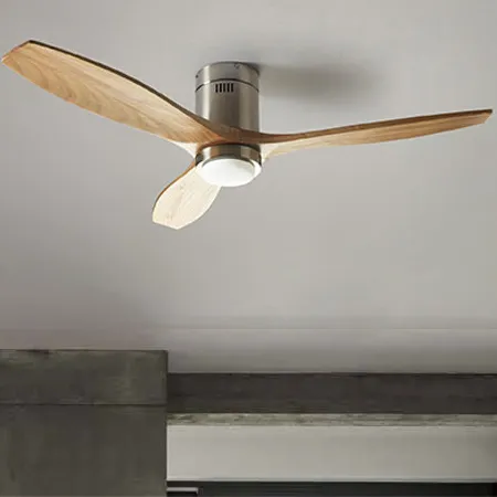 Ventilador de techo Forlight Stem domótico níquel pino LED 137 cm