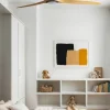 Ventilador de techo Faro Alo L Negro Pino Luz LED 152 cm