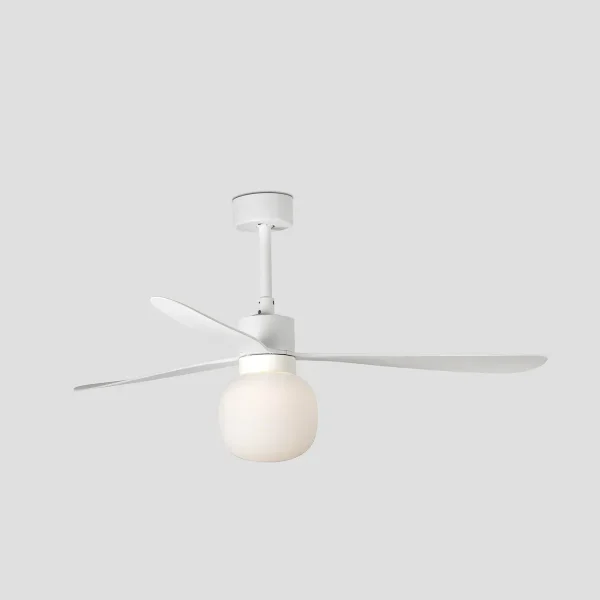 Ventilador de techo Faro Amelia Ball L Blanco Blanco Luz LED 132 cm