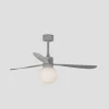 Ventilador de techo Faro Amelia Ball L Gris Gris Luz LED 132 cm