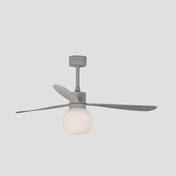 Ventilador de techo Faro Amelia Ball L Gris Gris Luz LED 132 cm
